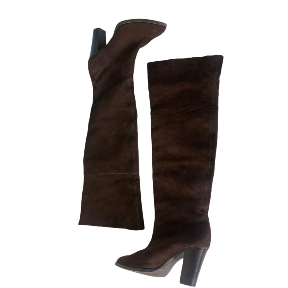 NINE WEST over the knee leather boot women’s  8.5